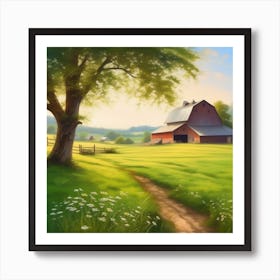 Farm In The Countryside 26 Art Print