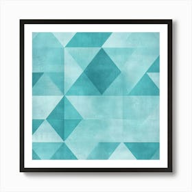 Abstract Background With Triangles Art Print