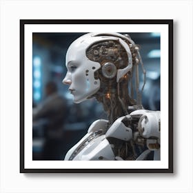 Robot Woman 50 Art Print