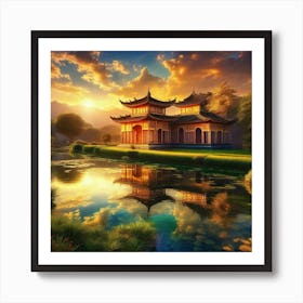 Chinese House Art Print