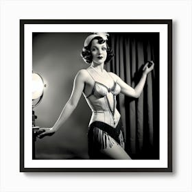 Burlesque Dancer Of The 1920s ~ Reimagined 19 Art Print