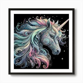 Unicorn Painting Poster