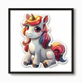 Unicorn Sticker 5 Art Print