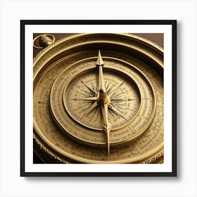 Antique Compass 3 Art Print