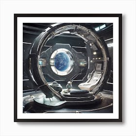 Space Station Interior Art Print