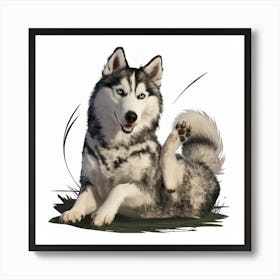 Siberian Husky 5 Art Print