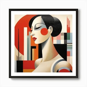 Bauhaus Brazilian Woman 03 Art Print