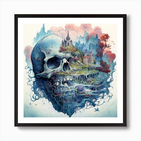 Skull In The Sky Art Print