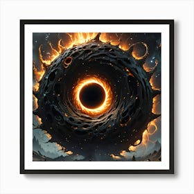 Black Hole Art Print