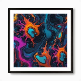 Abstract Painting colour Art Print