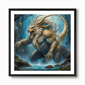 Dragon Of The Forest Art print paintings Art Print