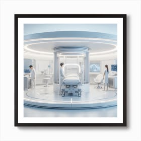 Futuristic Hospital Room 2 Art Print