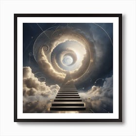 Spiral Stairway To Heaven Art Print