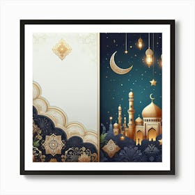 Islamic Greeting Card 1 Art Print