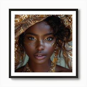 Golden Beauty Art Print