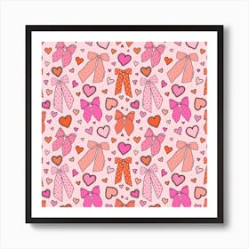 Valentine Bow Print Poster