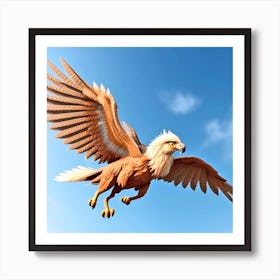 Eagle In Flight 4 Art Print