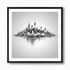 City Skyline 27 Art Print