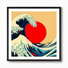 Great Wave Off Kanagawa 10 Art Print