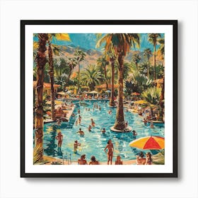 Palm Springs Pool 2 Art Print