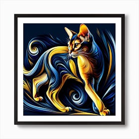 Abyssinian Cat 02 1 Art Print