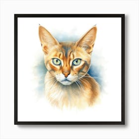 Arabian Mau Cat Portrait 3 Art Print