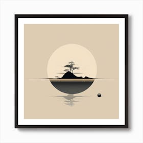 Tree In The Water Art Print