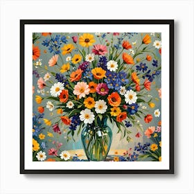 Flowers In A Vase 10 Art Print