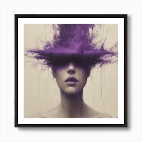 Purple Hat 1 Art Print