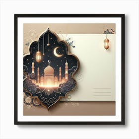 Ramadan Greeting Card 9 Art Print