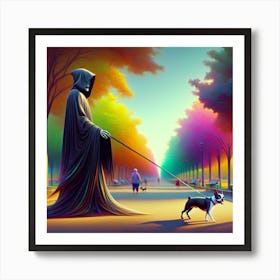 Time waits for No Dog XIII Art Print