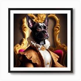 Boston Terrier Portrait Art Print