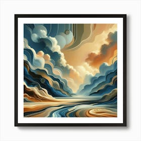 Abstract Landscape Painting Art Print