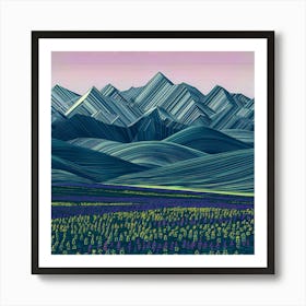 'Mountains' 1 Art Print