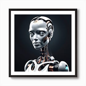 Futuristic Female Robot 12 Art Print