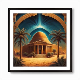 Egyptian Temple Art Print