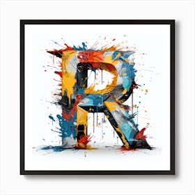 Letter R 2 Art Print