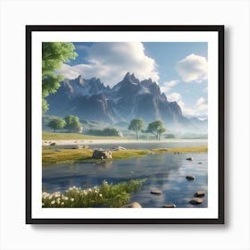 Landscape Wallpaper Art Print