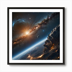 Earth From Space Art Print