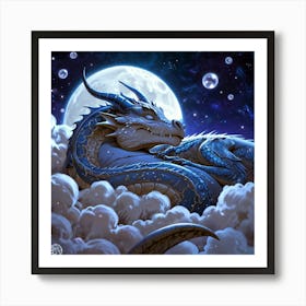 Dragon In The Clouds 3 Art Print