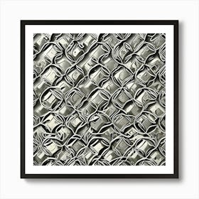 Abstract Grunge Metal Pattern 28 Art Print