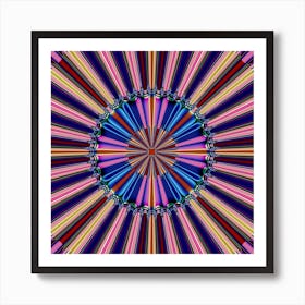 Abstract Psychedelic Artwork Fractal Geometrical Design Pattern Art Print