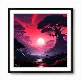 Landscape Painting 14 Art Print