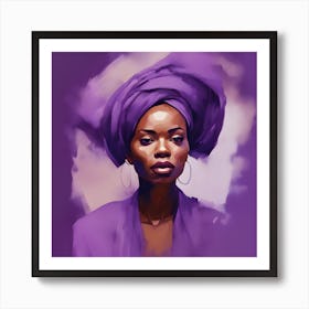 Purple Woman 1 Art Print