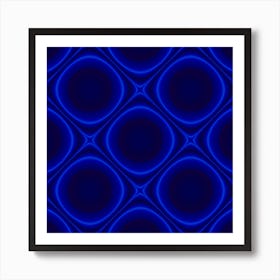 Abstract Background Design Blue Black Art Print