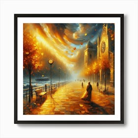 Autumn Evening Art Print