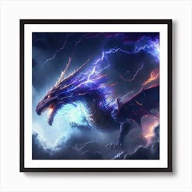 Lightning Dragon 6 Art Print