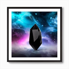 Black Crystal Art Print