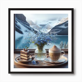 Coffee And Cake Table Art Print