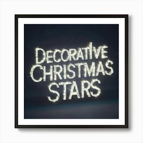 Decorative Christmas Stars Art Print